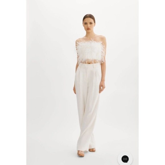 LAMARQUE Zaina Top White Feathers - Picture 4 of 5